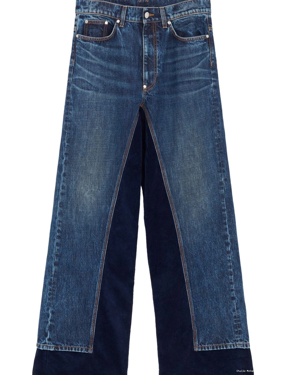 Women jeans McCartney panelled Stella straight-leg 0427